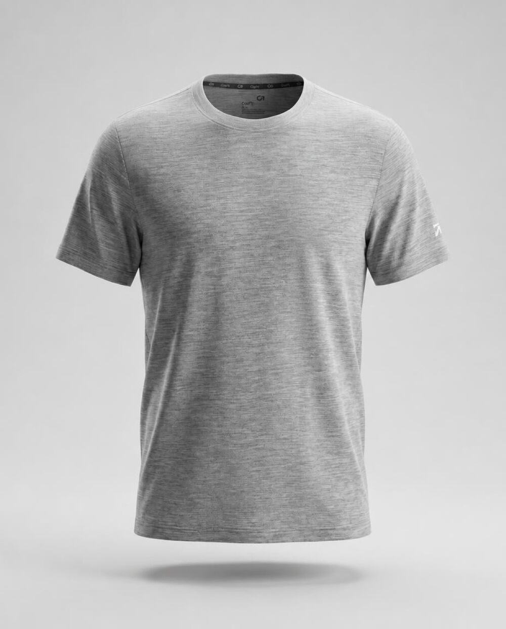 NWT GapFit Active Tee Men's Small Gray Waffle Crew Neck Performance T-Shirt
